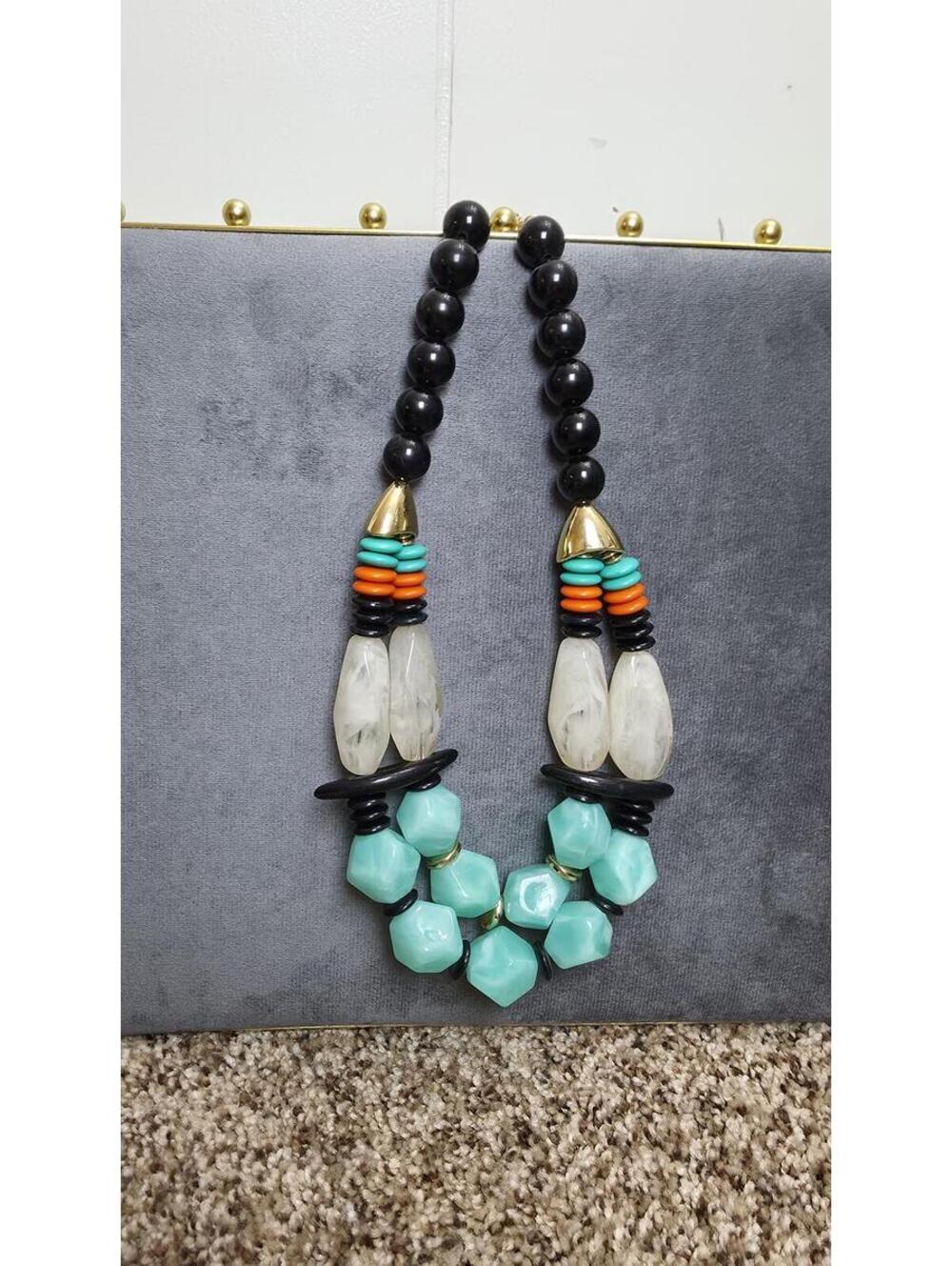 Colorful Statement Beaded Necklace